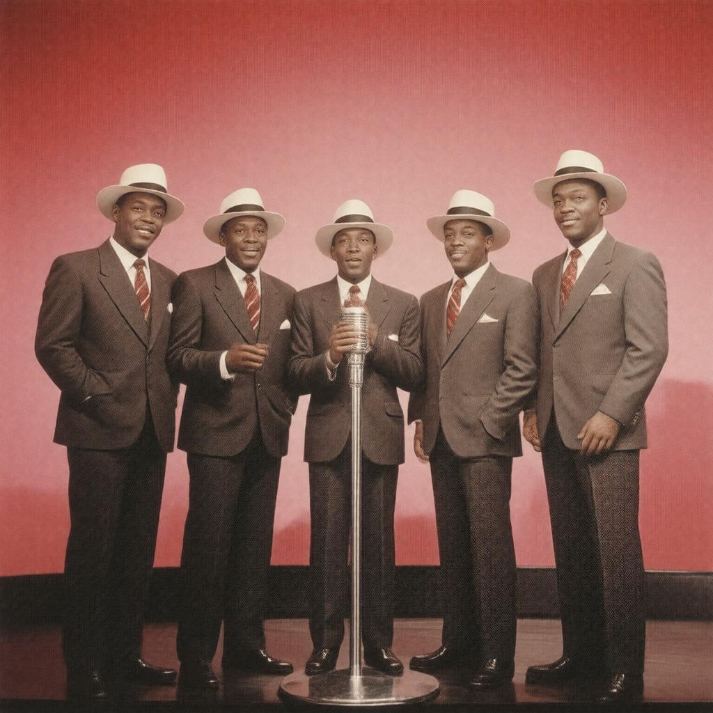 AI-created image of The Flamingos