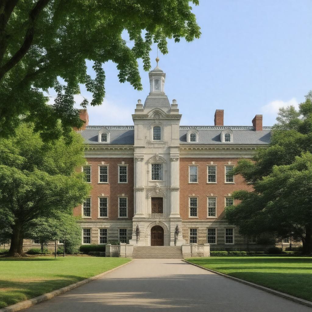 AI-created image of The Fletcher School at Tufts University