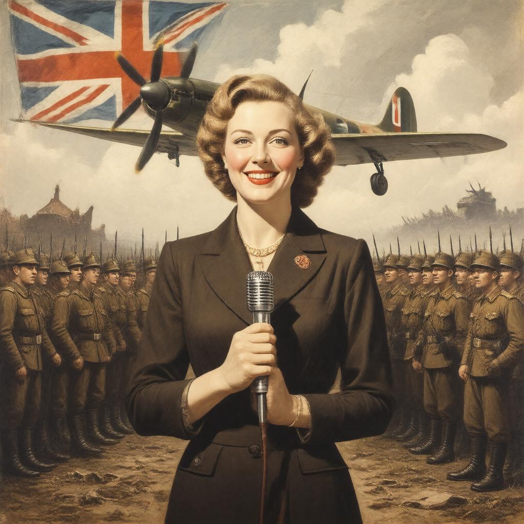 AI-created image of The Forces' Sweetheart