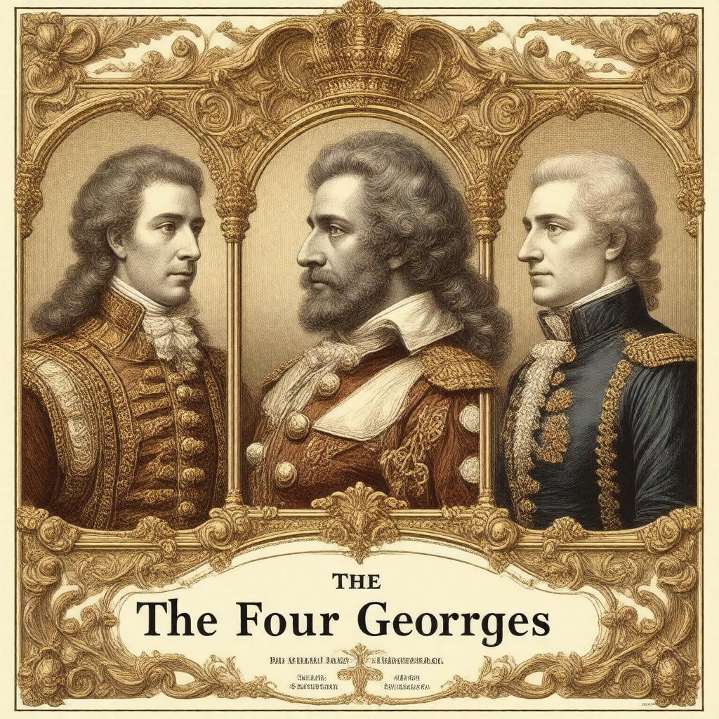 AI-created image of The Four Georges