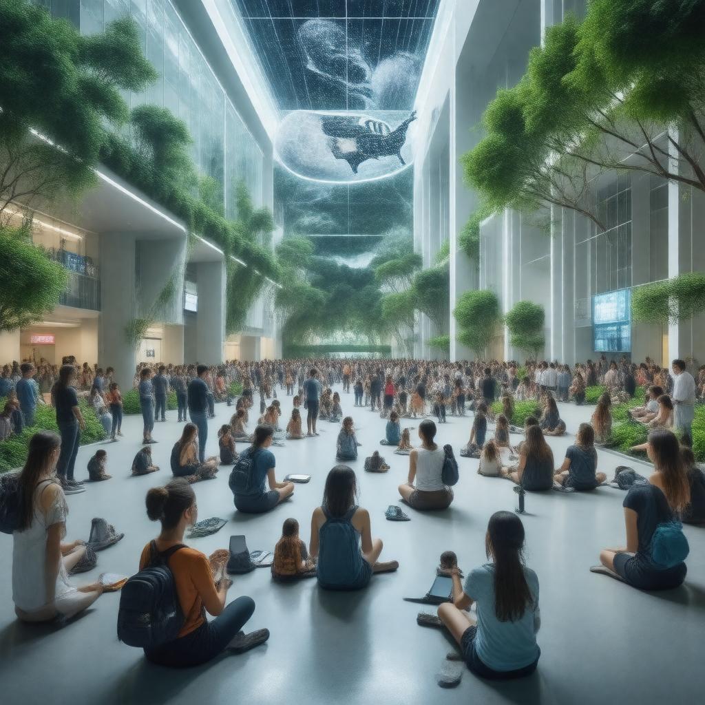 Click to view larger image AI-created image of The Future of Undergraduate Education, The Future of America