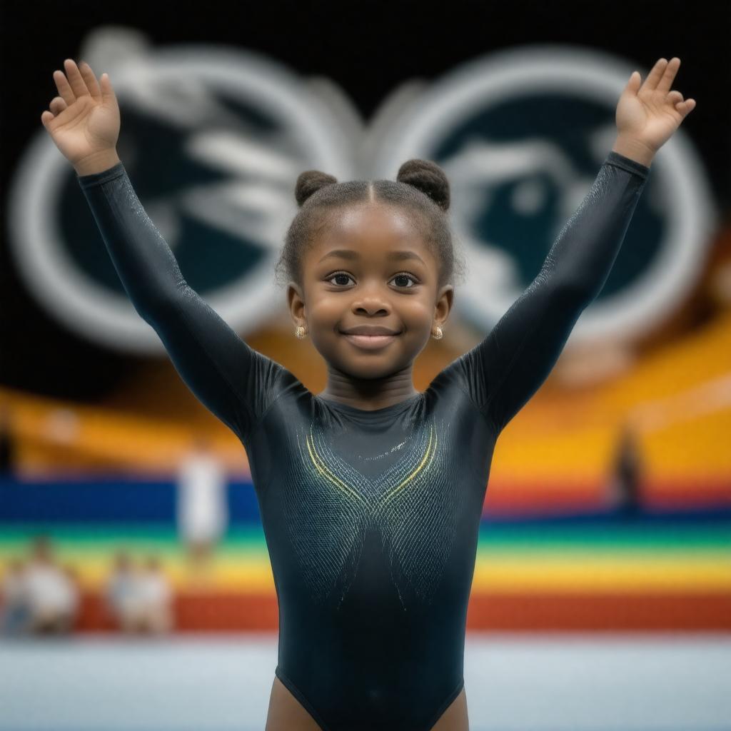 AI-created image of The Gabby Douglas Story