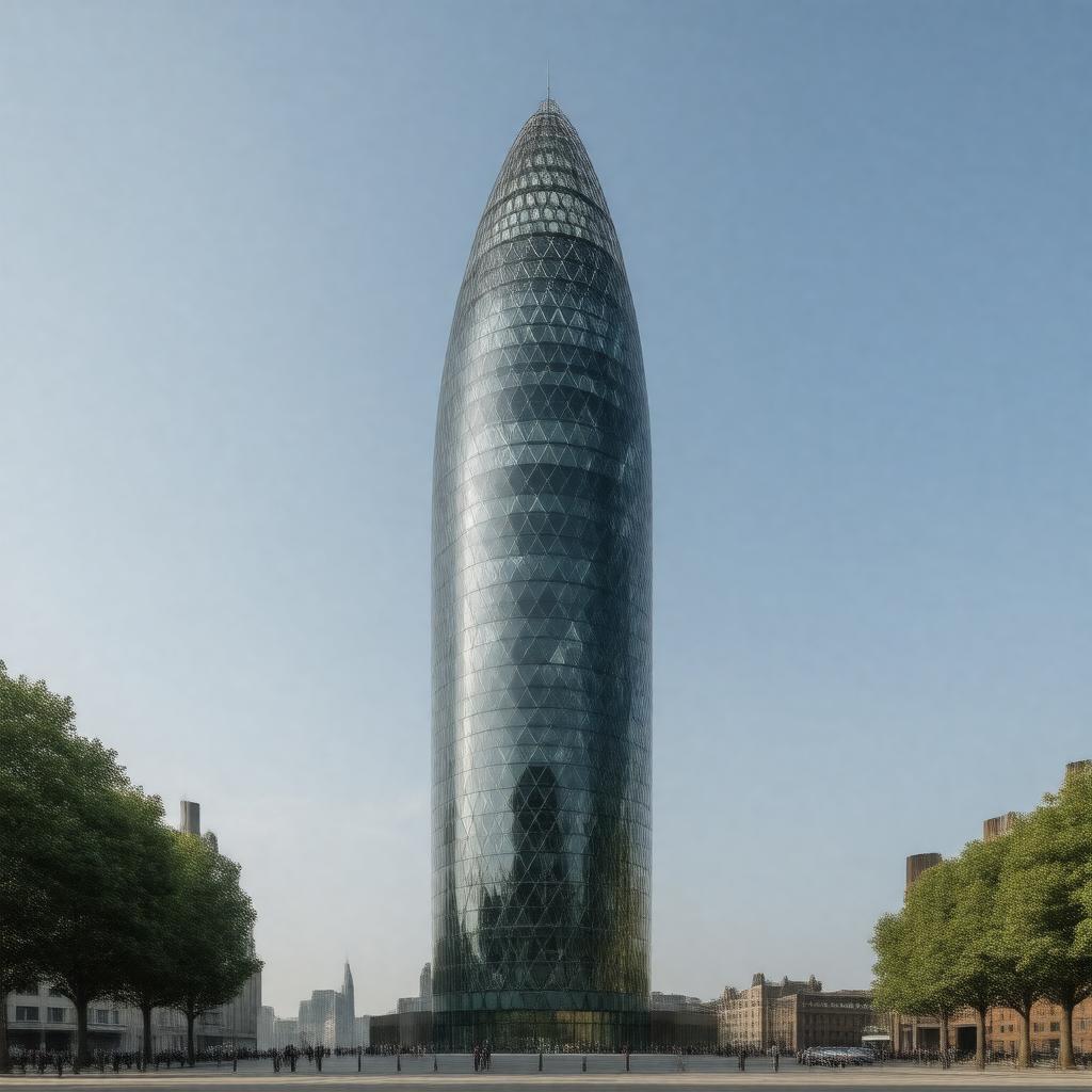 AI-created image of The Gherkin