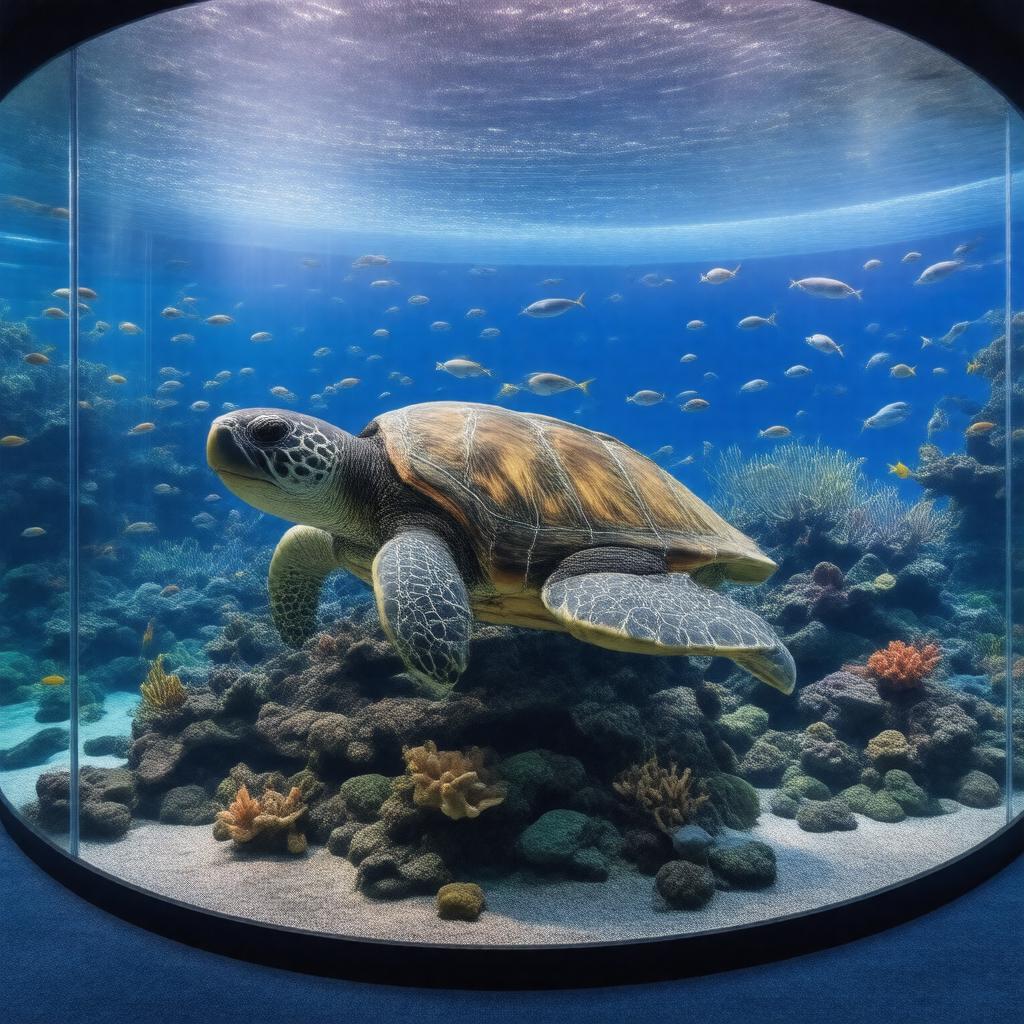 AI-created image of The Giant Ocean Tank