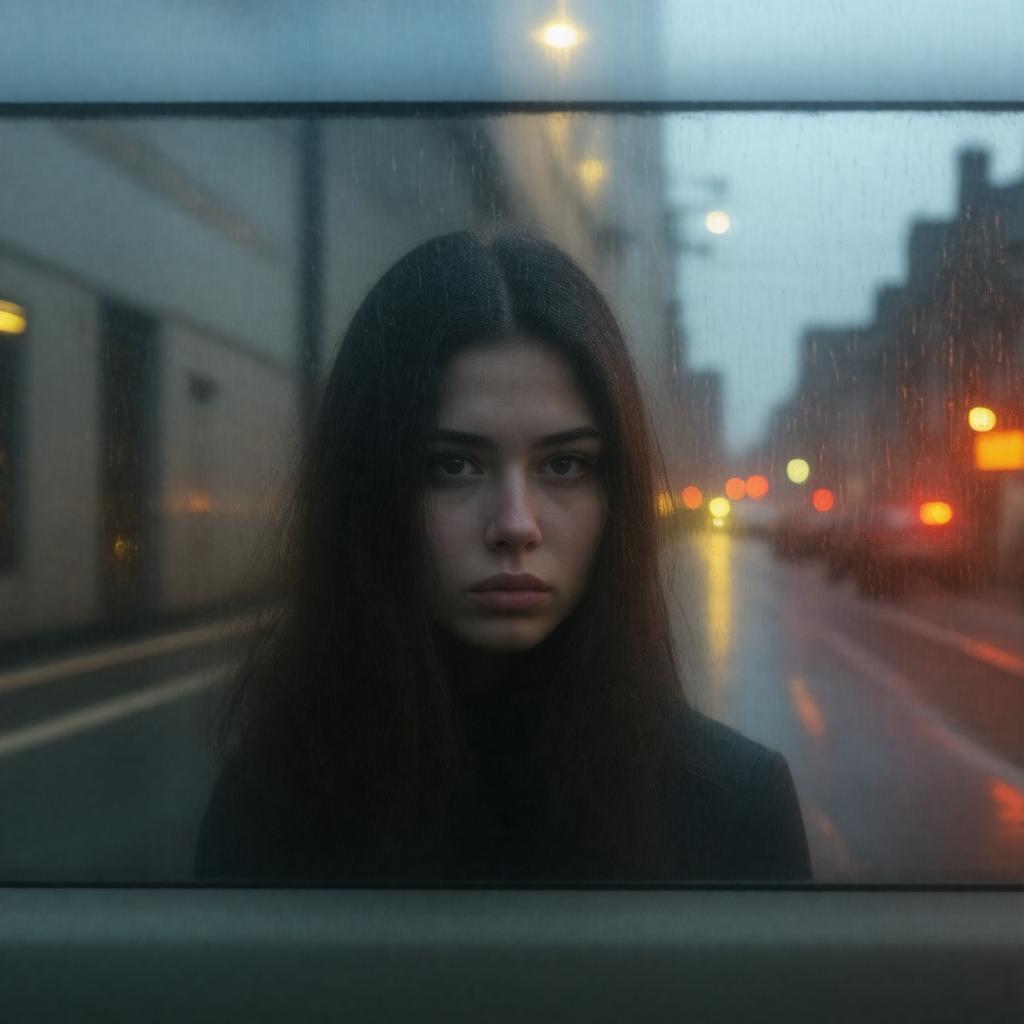 AI-created image of The Girl on the Train