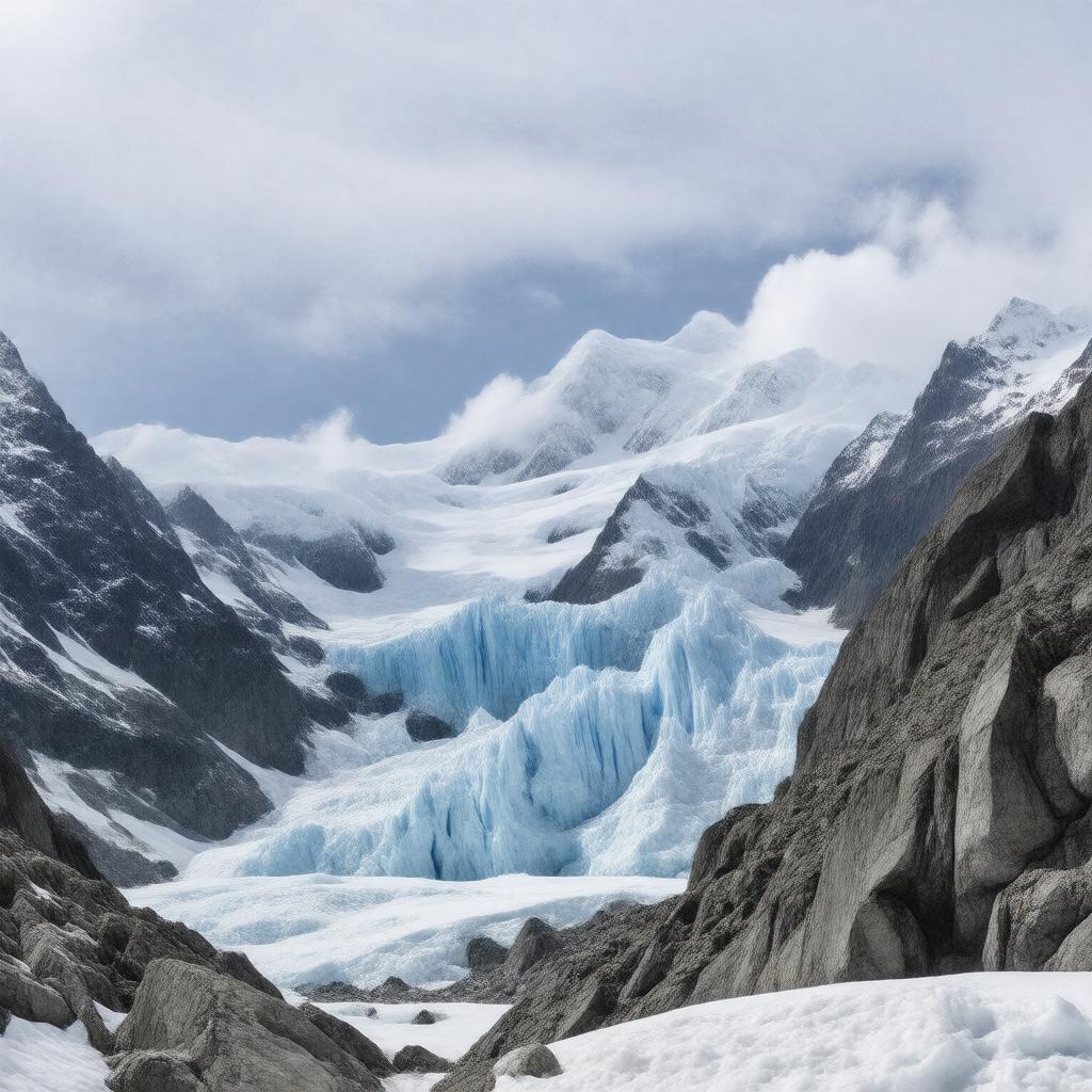 AI-created image of The Glaciers of the Alps