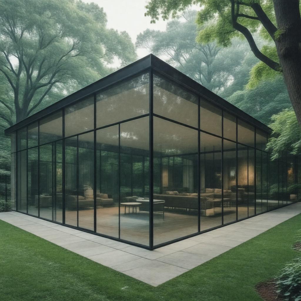 AI-created image of The Glass House