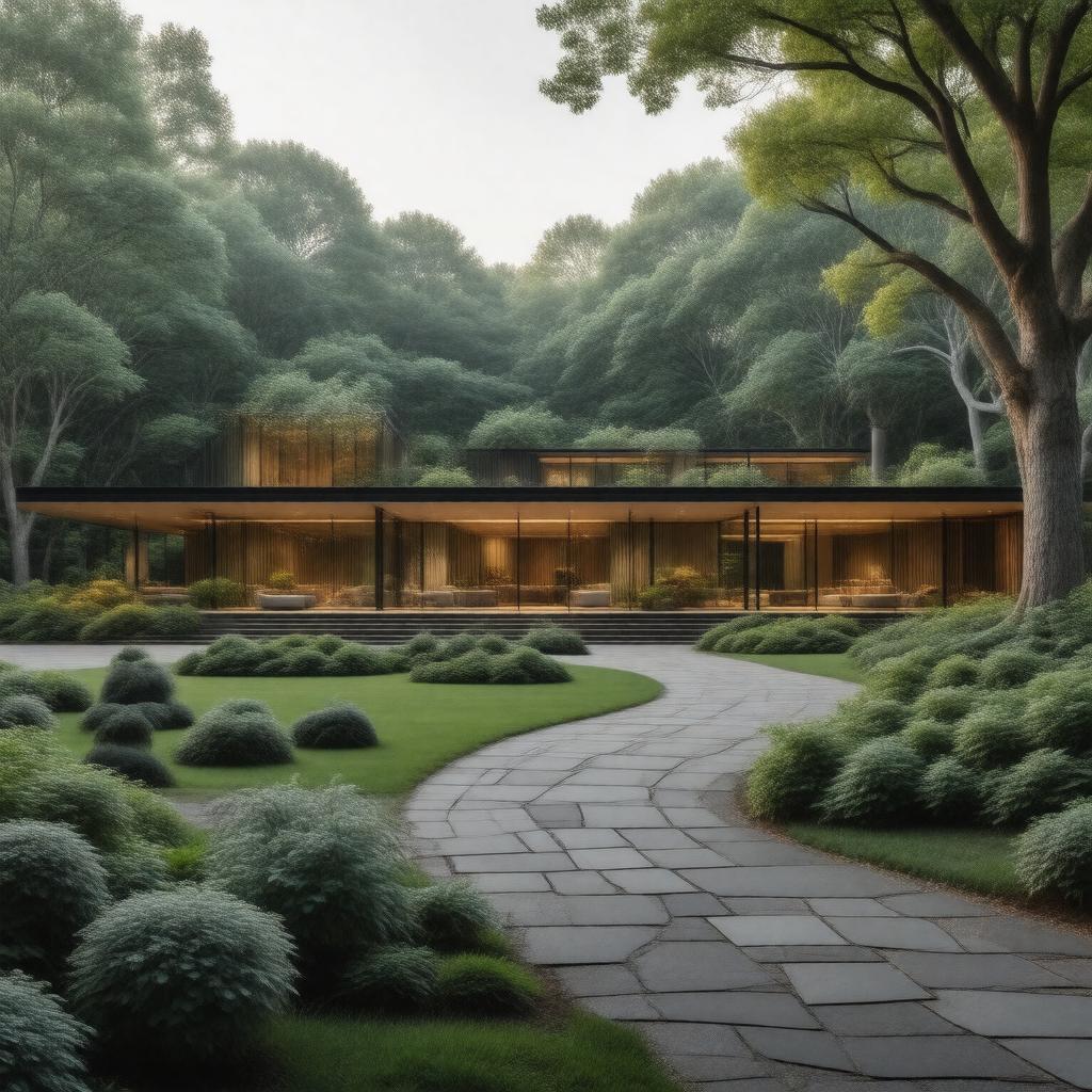 AI-created image of The Glass House estate