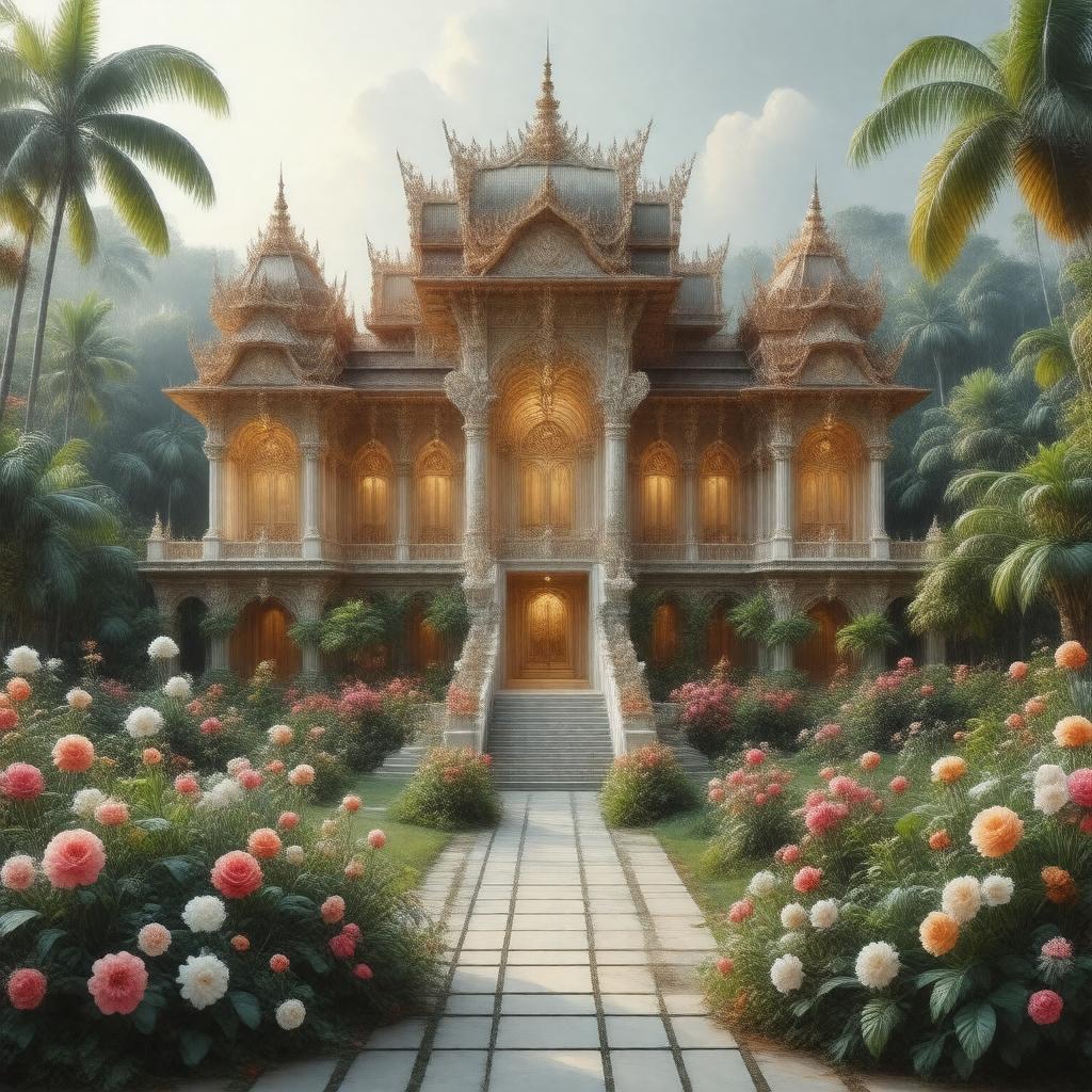 AI-created image of The Glass Palace