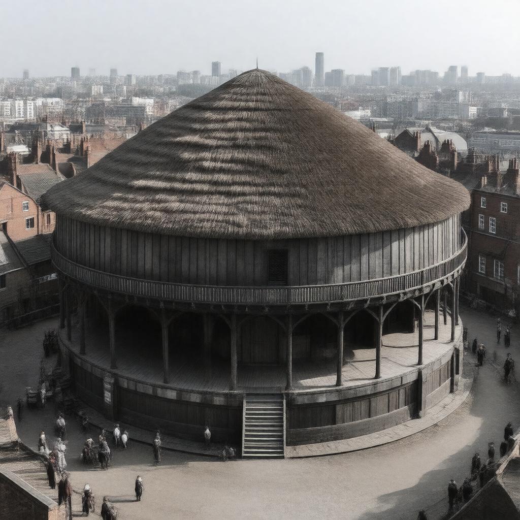 AI-created image of The Globe Theatre