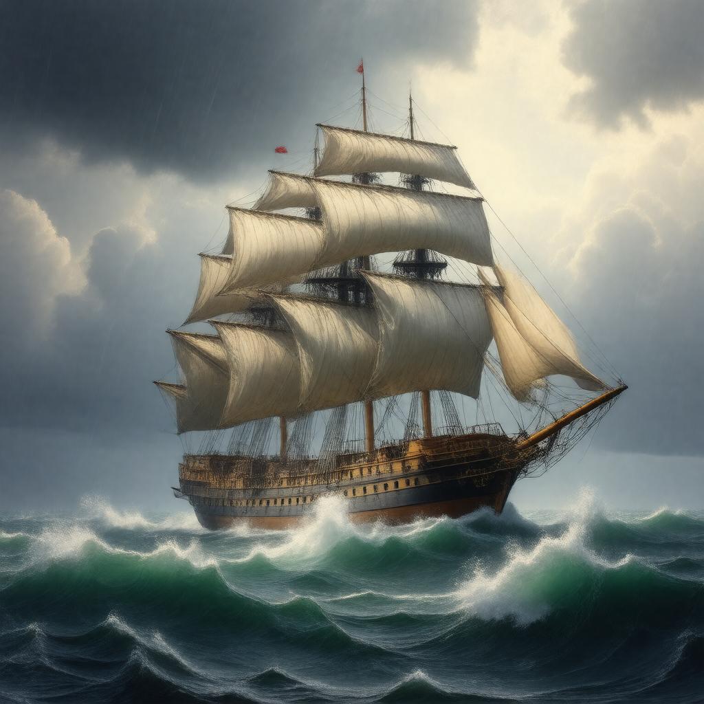 AI-created image of The Gloria Scott