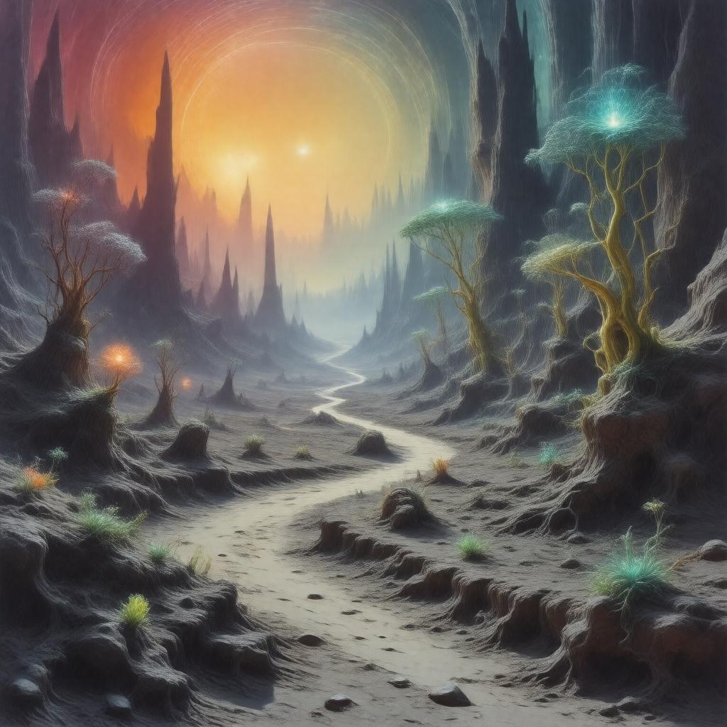 AI-created image of The Gods Themselves