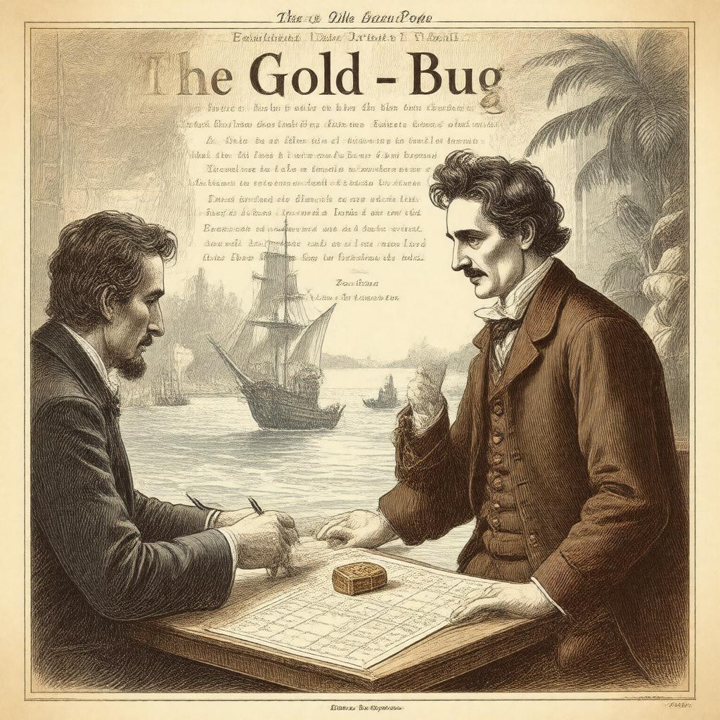 Click to view larger image AI-created image of The Gold-Bug