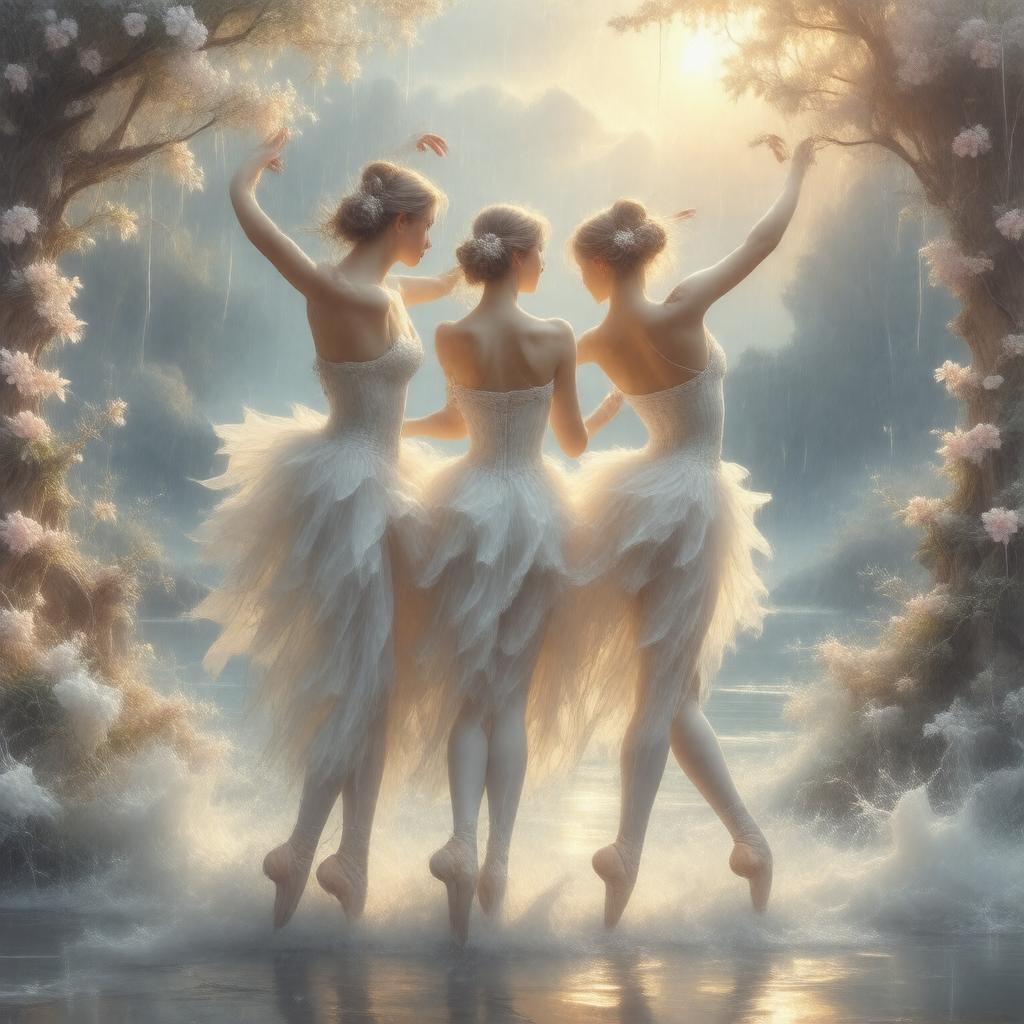AI-created image of The Graces (ballet)
