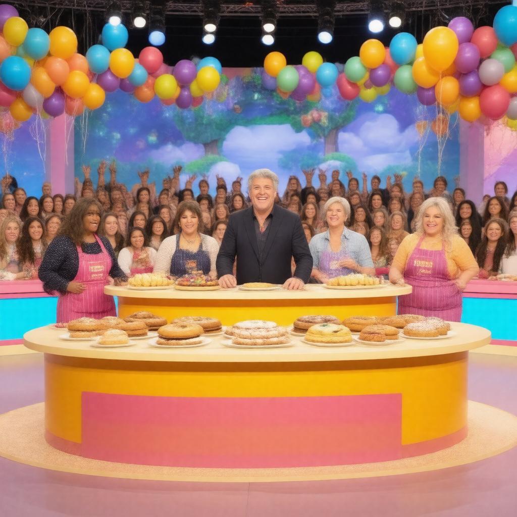 AI-created image of The Great Celebrity Bake Off for SU2C