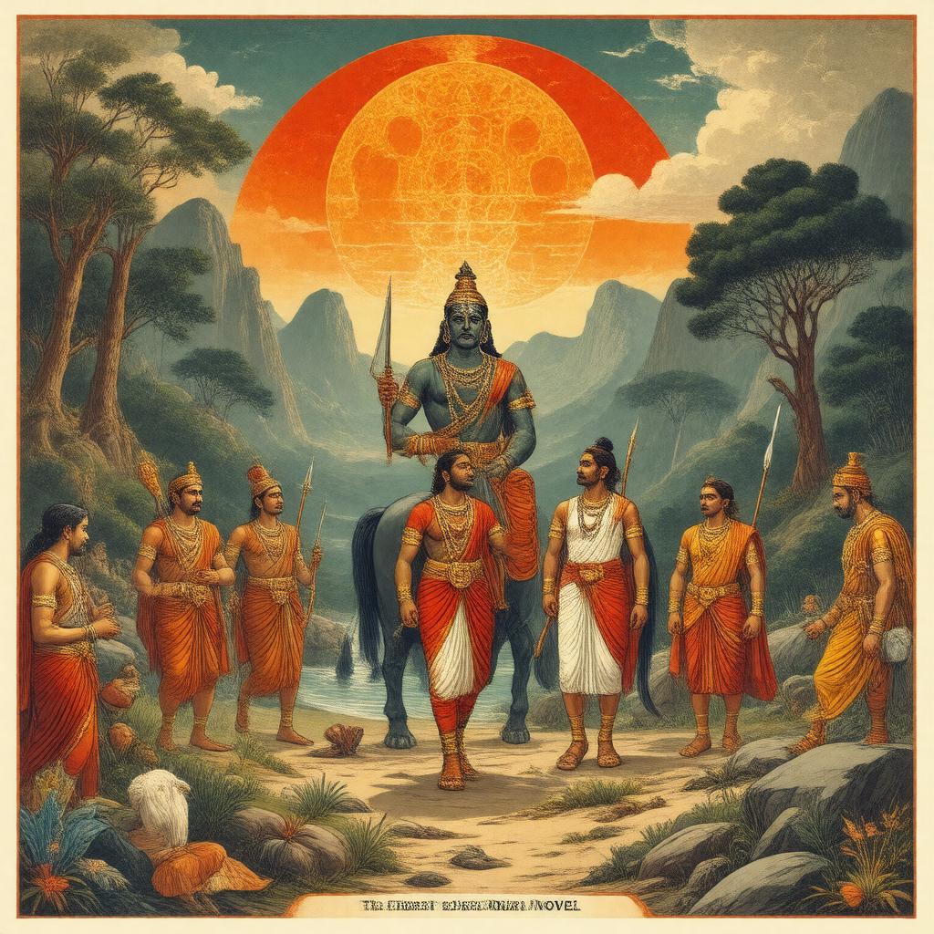 AI-created image of The Great Indian Novel