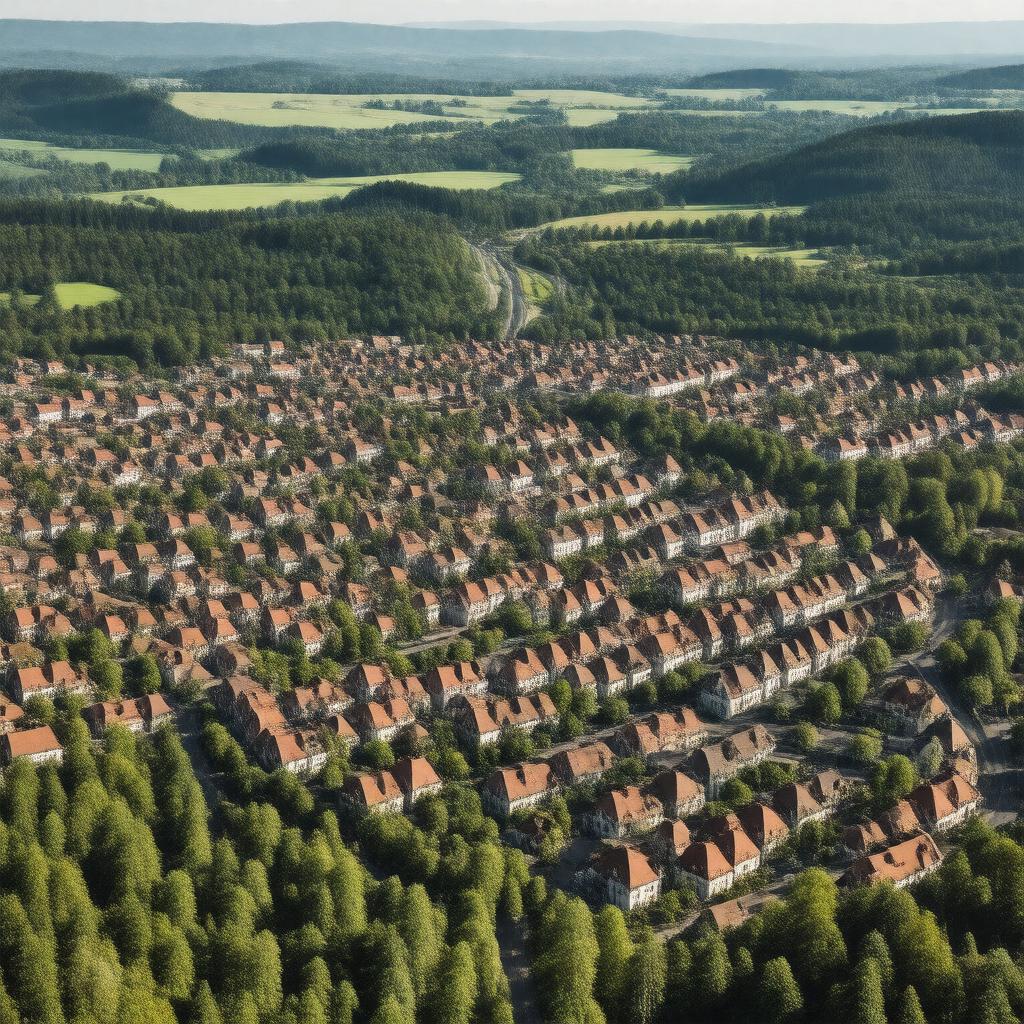 AI-created image of The Green City