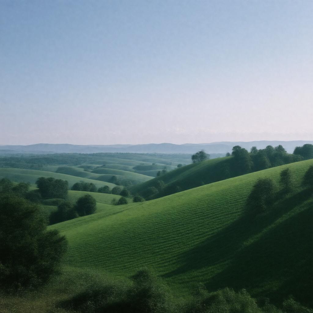 AI-created image of The Green Hills of Earth