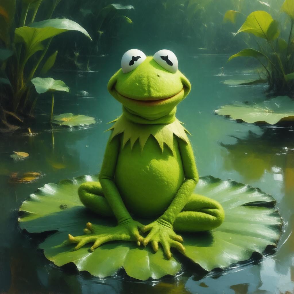 AI-created image of The Green One