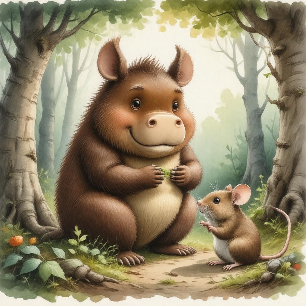 AI-created image of The Gruffalo's Child
