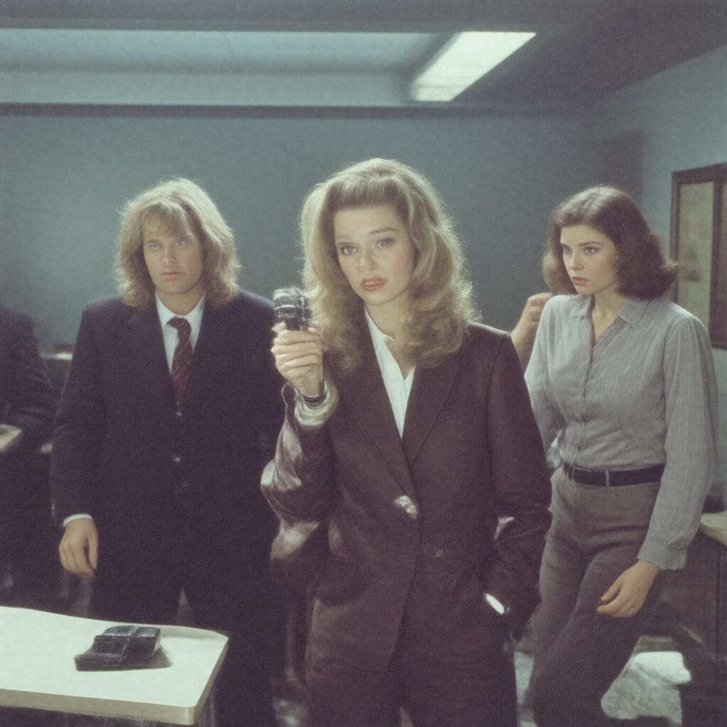 Click to view larger image AI-created image of The Gun in Betty Lou's Handbag