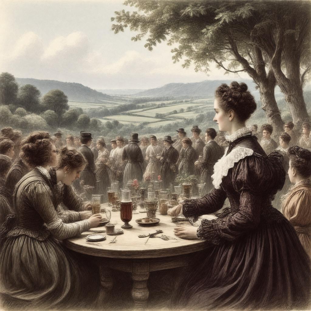 AI-created image of The Hand of Ethelberta