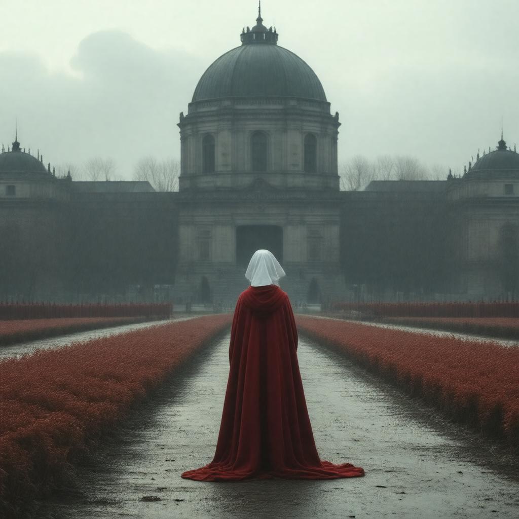 AI-created image of The Handmaid's Tale