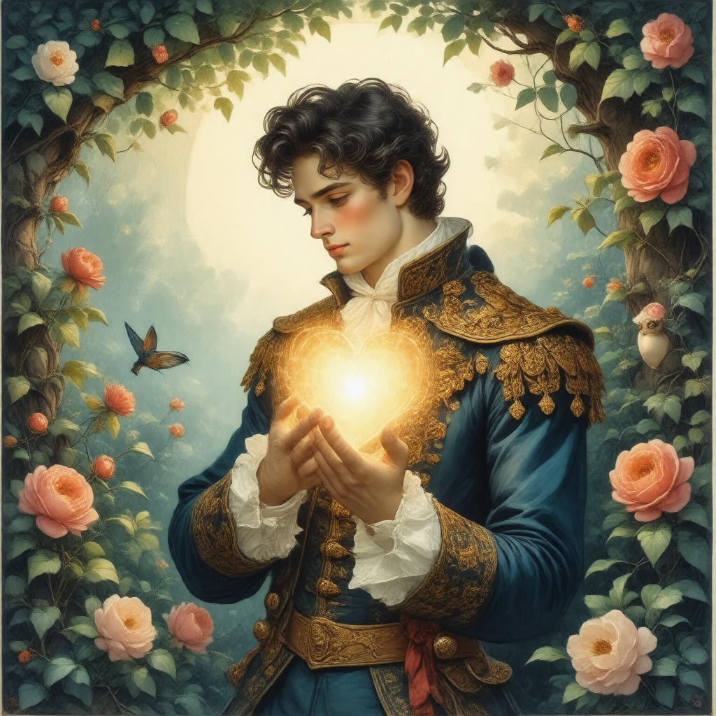 AI-created image of The Happy Prince and Other Tales