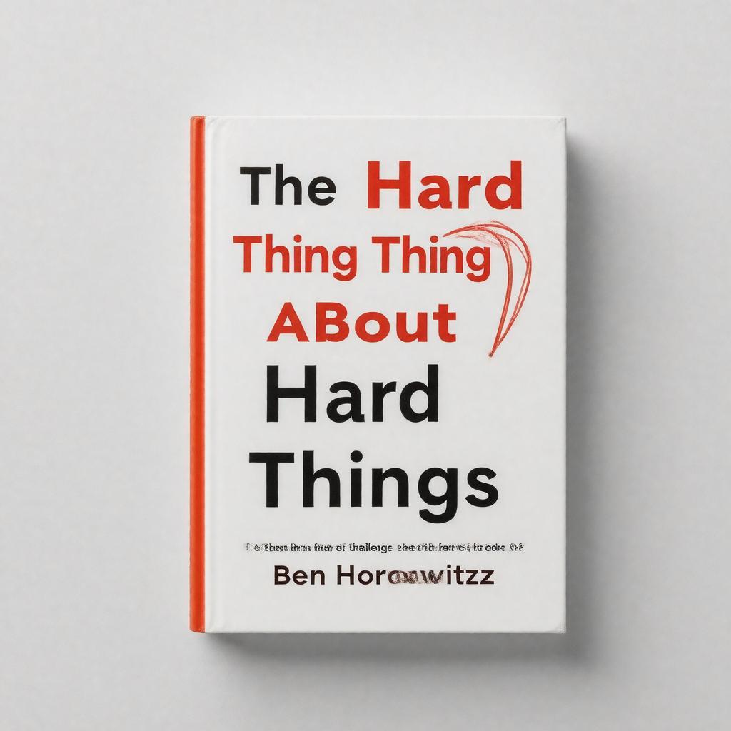 AI-created image of The Hard Thing About Hard Things