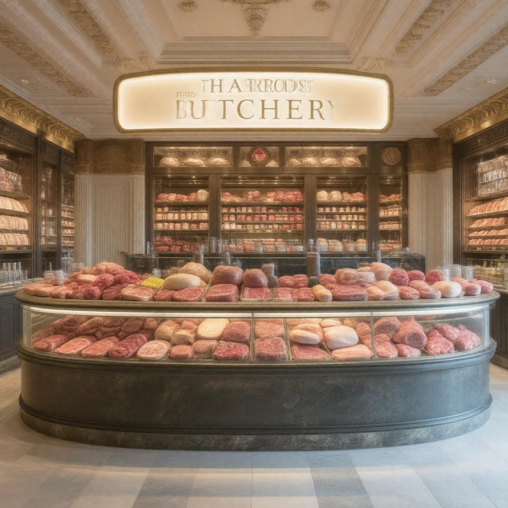 AI-created image of The Harrods Butchery