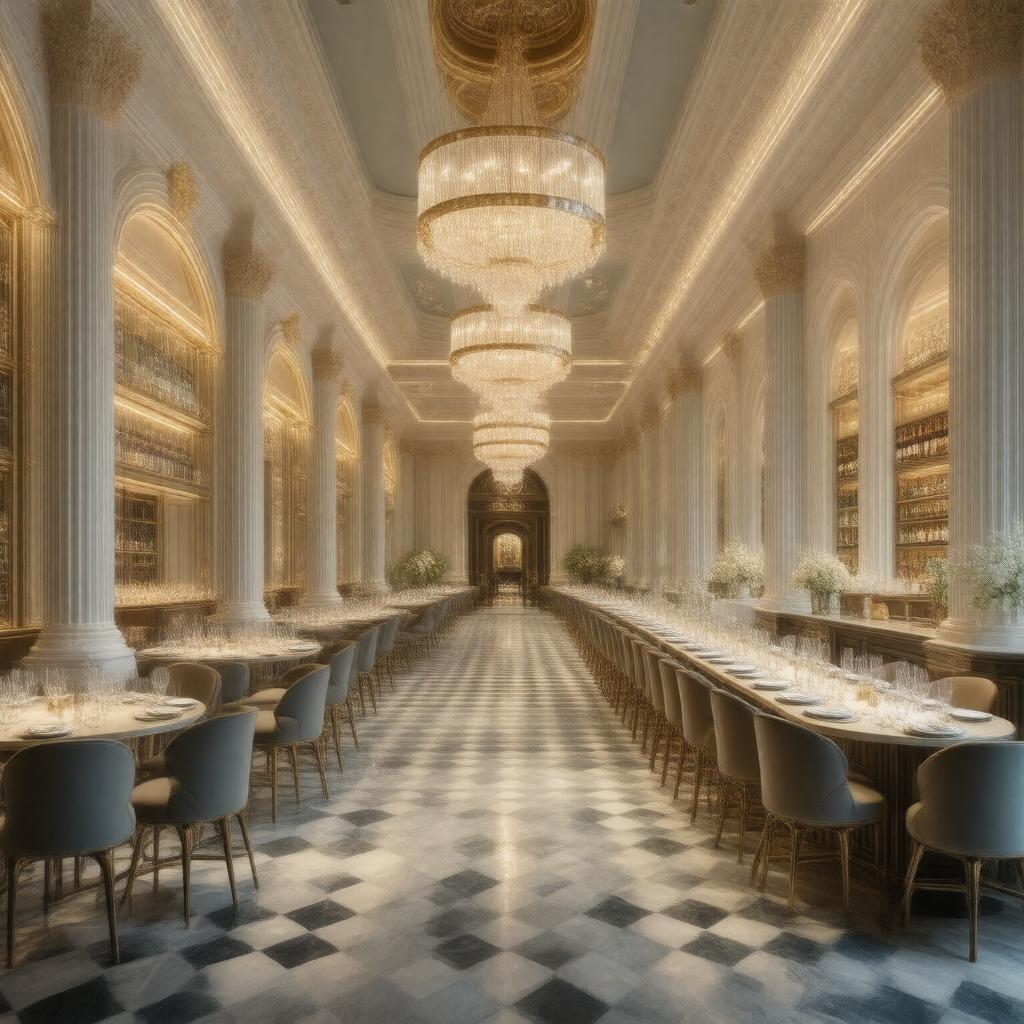 AI-created image of The Harrods Dining Hall