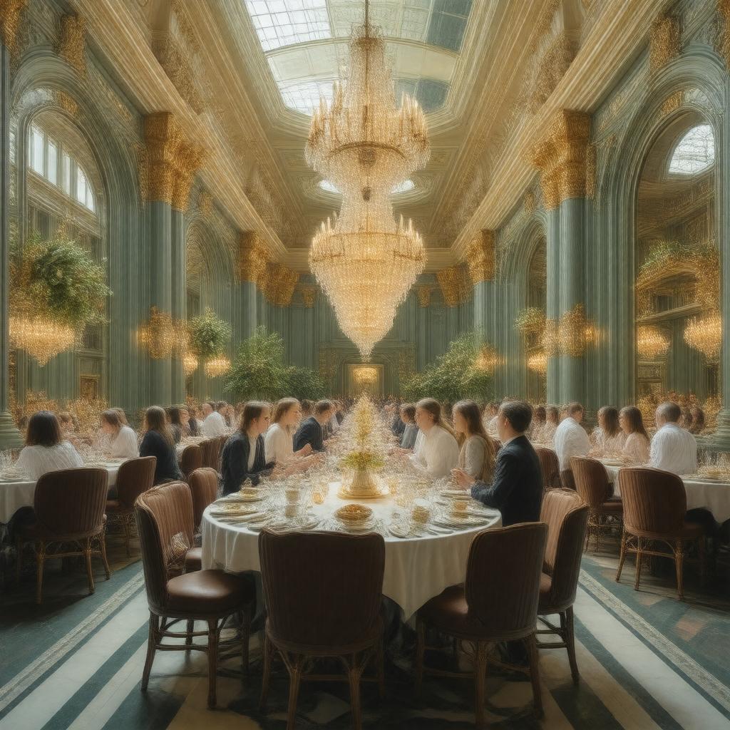 AI-created image of The Harrods Tea Rooms