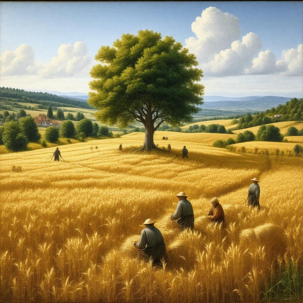 Click to view larger image AI-created image of The Harvesters