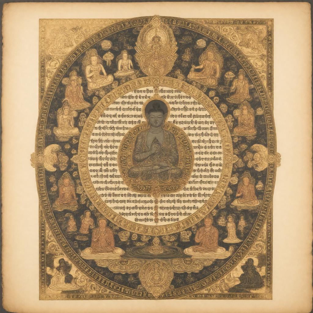 AI-created image of The Heart Essence of the Great Bliss