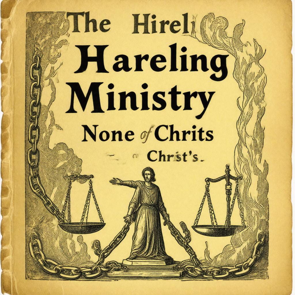 Click to view larger image AI-created image of The Hireling Ministry None of Christ's