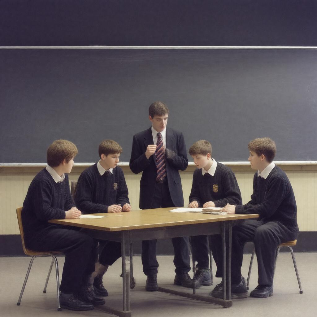 AI-created image of The History Boys