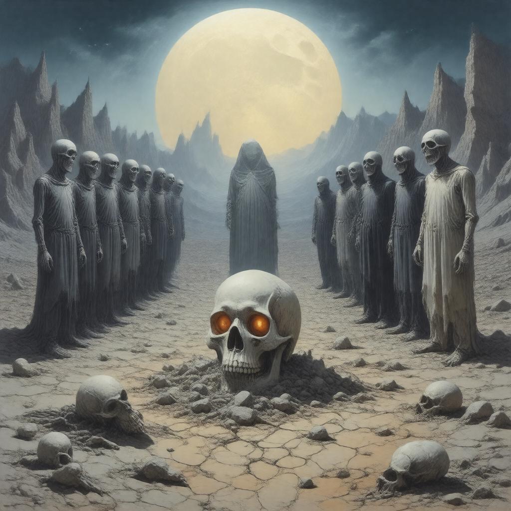 AI-created image of The Hollow Men