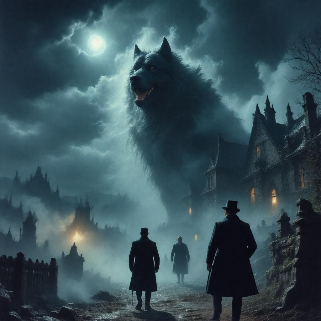 AI-created image of The Hound of the Baskervilles (1959 film)