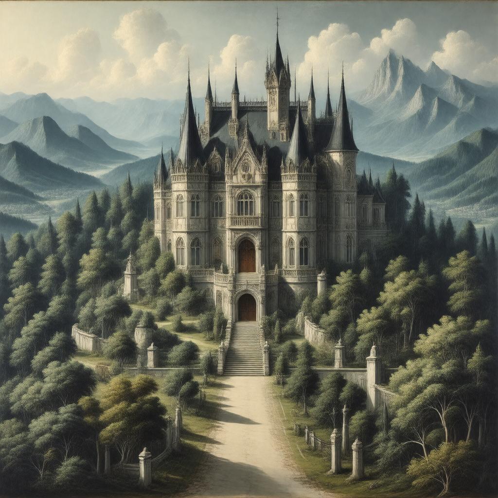 AI-created image of The House of Fame