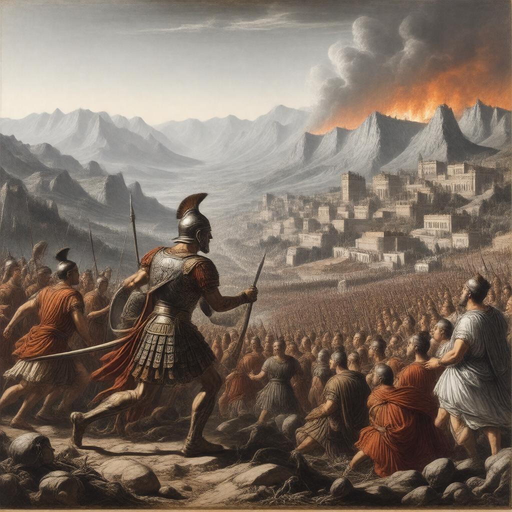 AI-created image of The Iliad