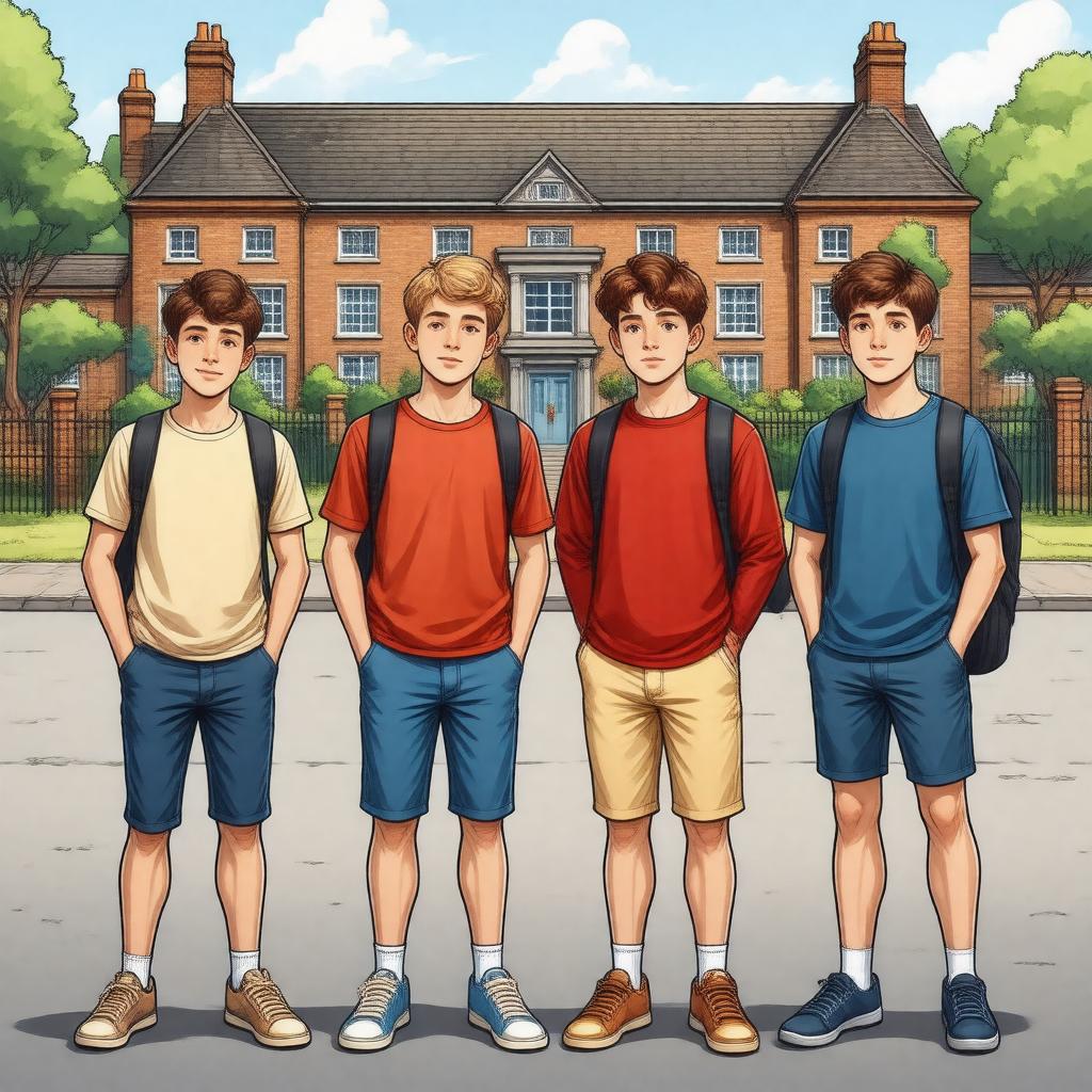 AI-created image of The Inbetweeners