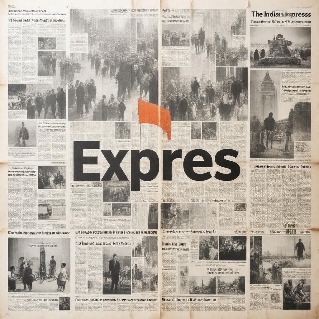 AI-created image of The Indian Express