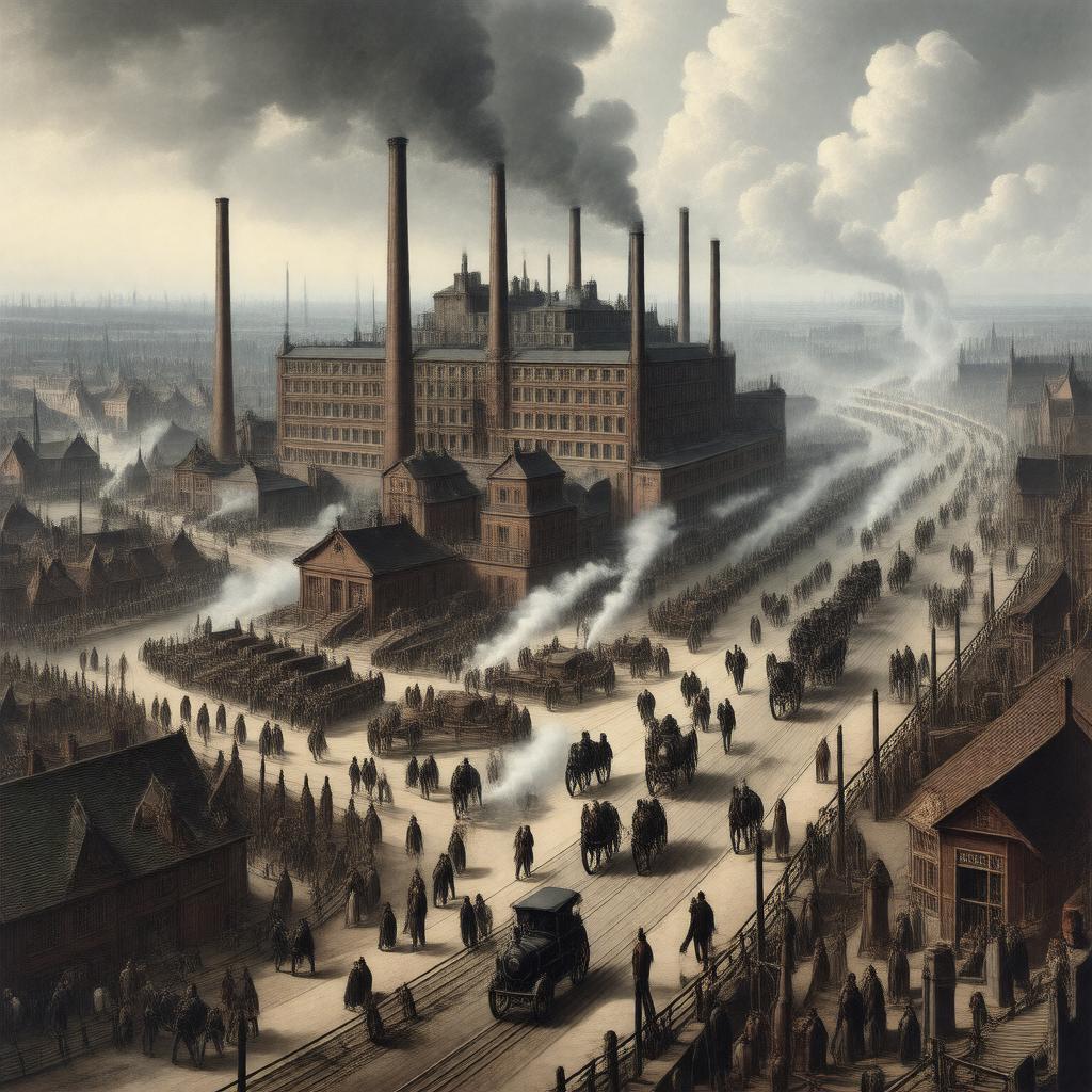 AI-created image of The Industrial Revolution