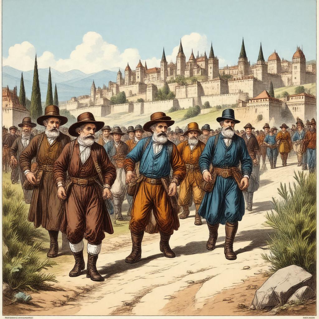 AI-created image of The Innocents Abroad, or The New Pilgrims' Progress