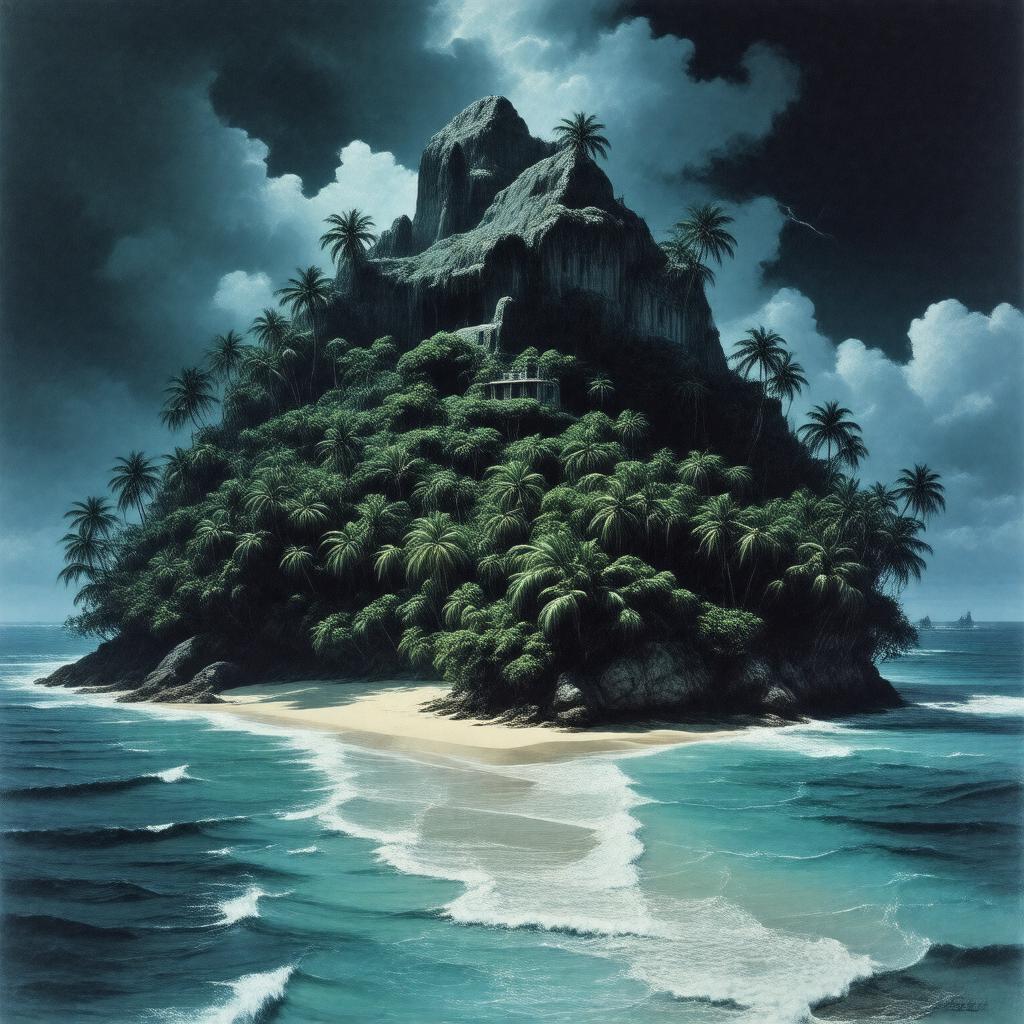 AI-created image of The Island of Dr. Moreau (1977 film)