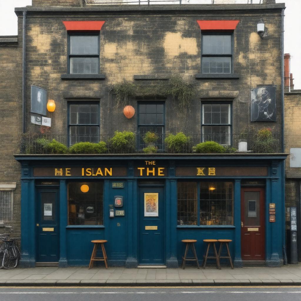 AI-created image of The Island pub