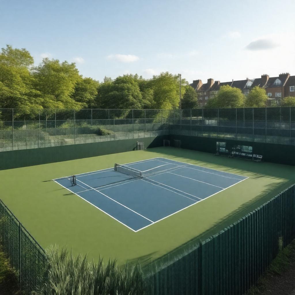 Click to view larger image AI-created image of The Islington Tennis Centre