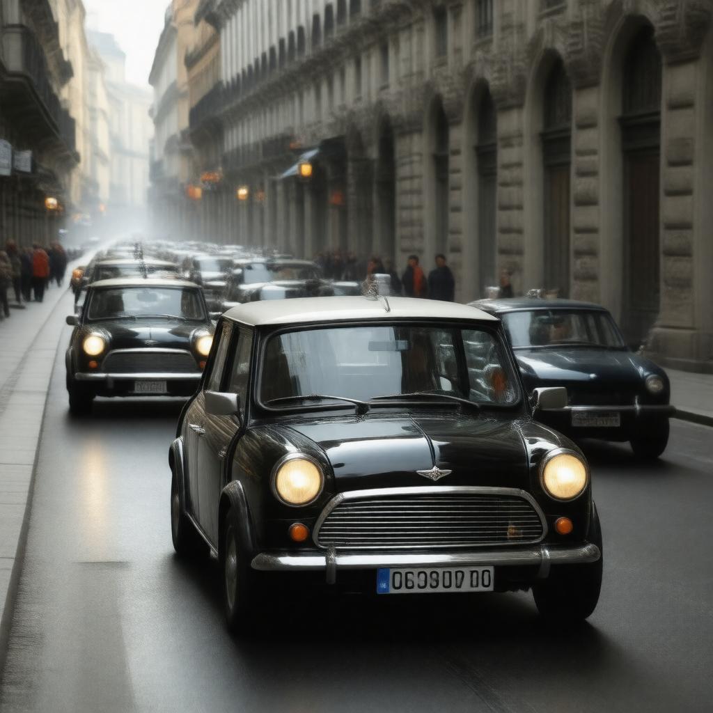 AI-created image of The Italian Job