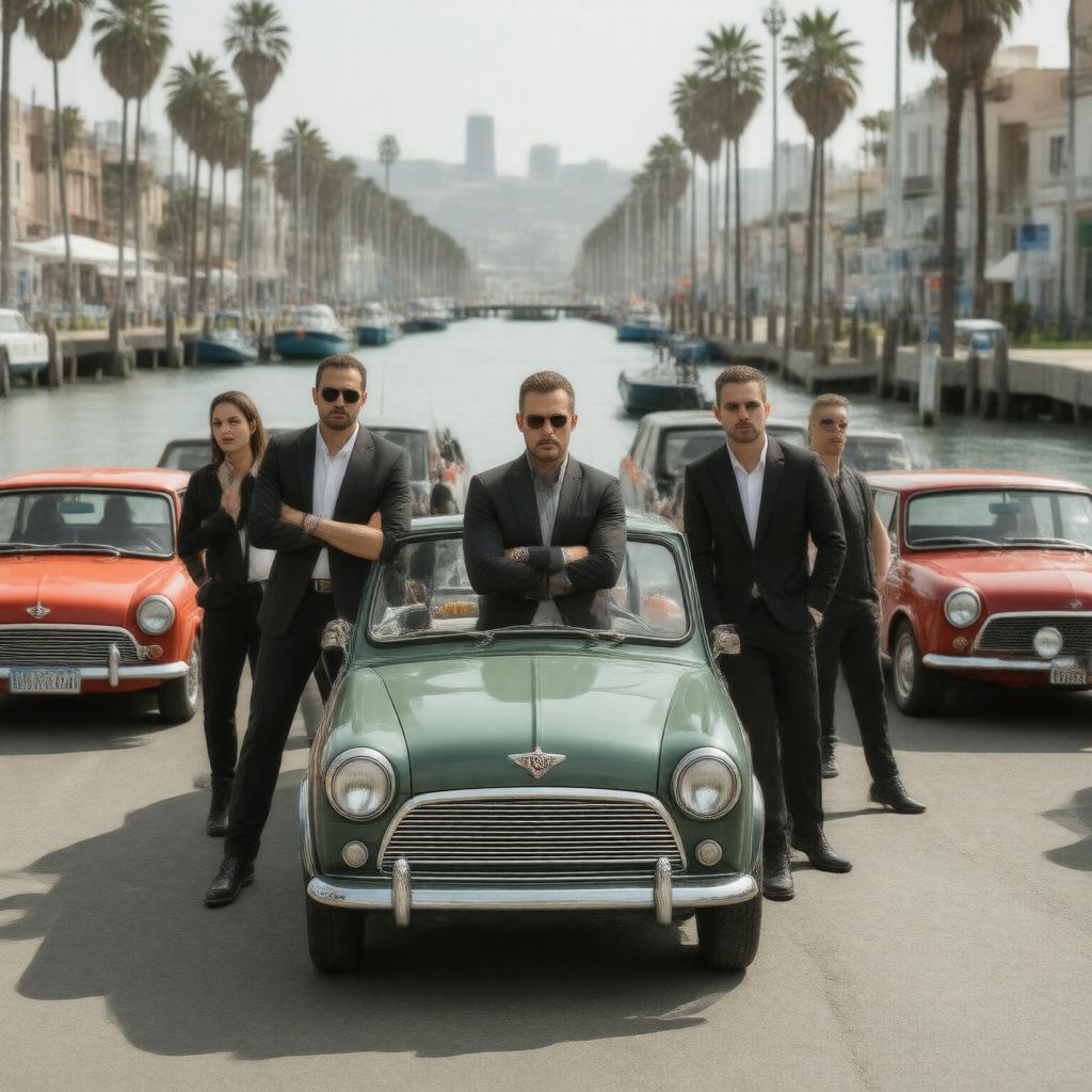 AI-created image of The Italian Job (film, 2003)