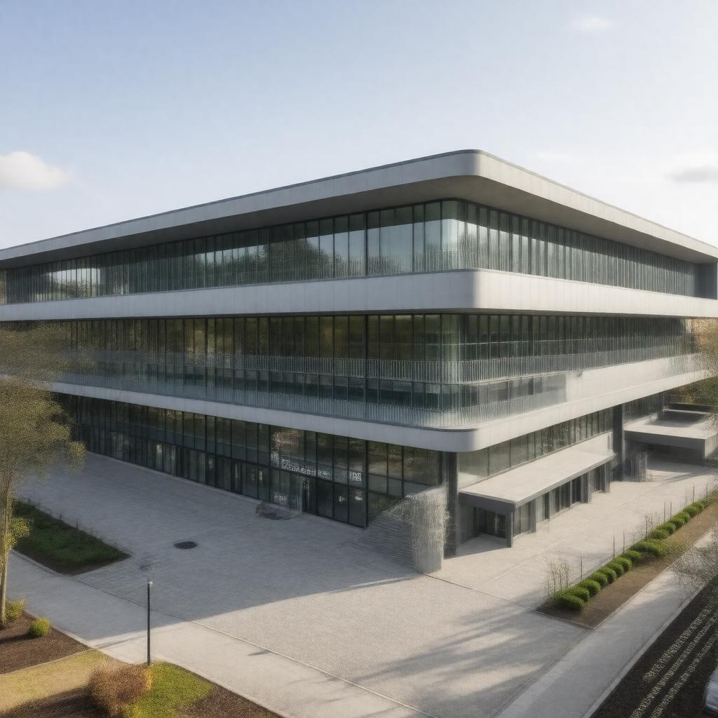 AI-created image of The Jeffrey Cheah Biomedical Centre